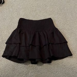 shein black skirt size petite xxs